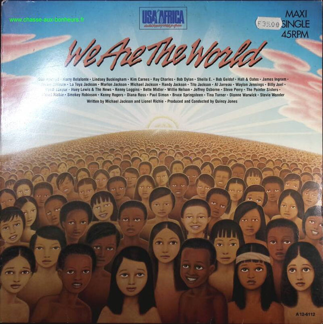 We Are The World - USA Africa - 45 rpm maxi vinyl record