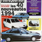 The 40 new products of 1994 - L'auto journal - n° 20 - 1993 - magazine review - car