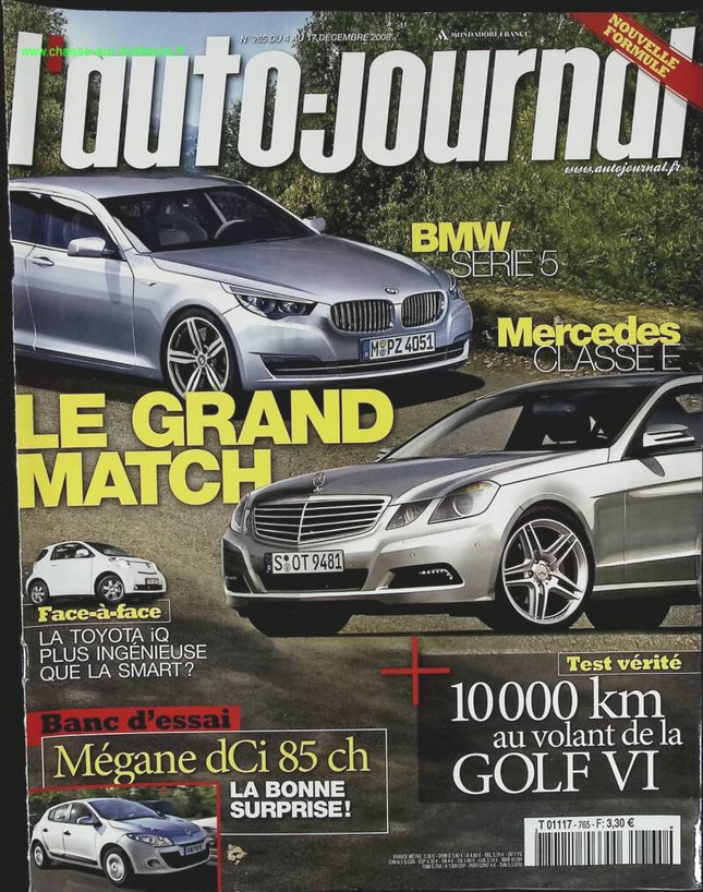 BMW Mercedes, das große Spiel - L'auto journal - Nr. 765 - 2008 - Zeitschriftenbericht - Auto