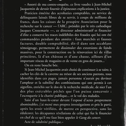 Die Krebsbande - Jean-Michel Jacquemin-Akte, der anklagende Zeuge - Jean Montaldo - Buch
