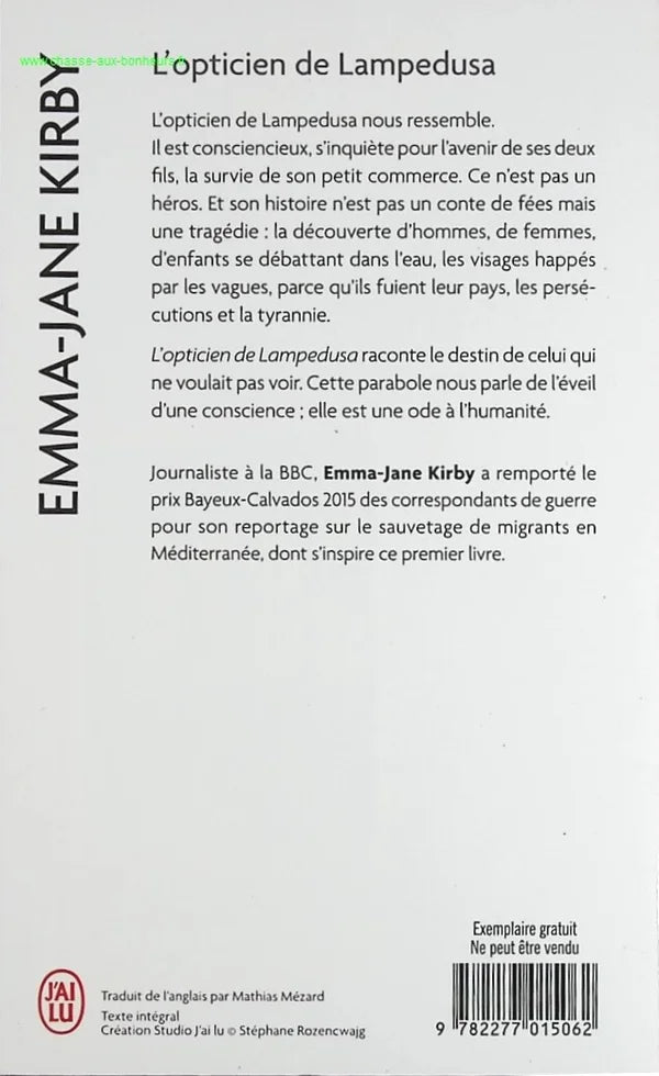 The Optician of Lampedusa - Emma-Jane Kirby - book