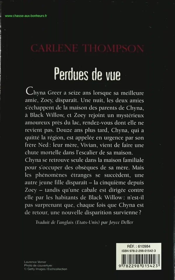 Lost from Sight - Carlene Thompson - book