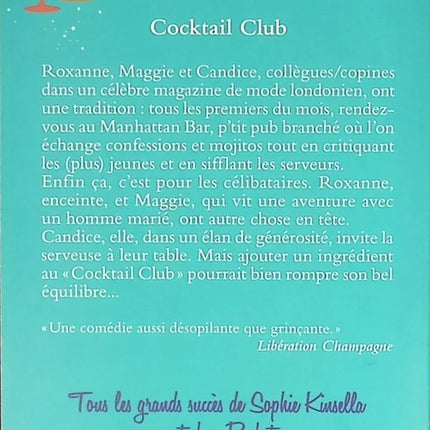 Cocktail club - Madeleine Wickham - livre