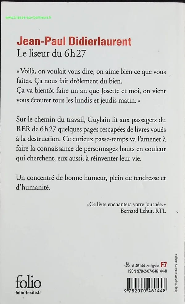 The 6:27 Reader - Jean-Paul Didierlaurent - Book