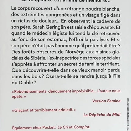 L’Île du Diable – Nicolas Beuglet – Thriller policier et suspense scientifique d’occasion - livre