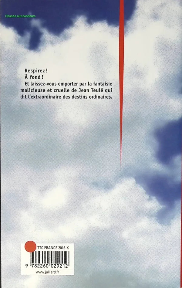 Comme une respiration - Jean Teulé - livre