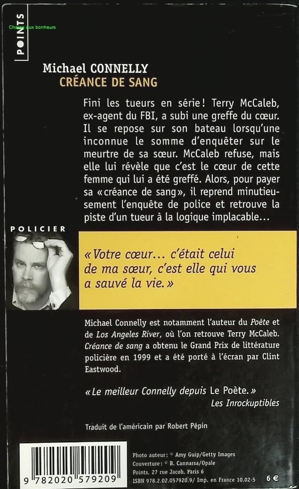 Créance de sang - Michael Connelly - livre