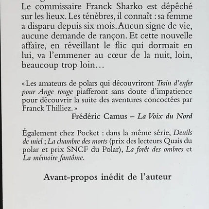 Hell Train for Red Angel - Franck Thilliez - book