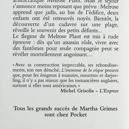 L’inconnue de la crique – Roman policier & suspense mystérieux | Martha Grimes - Livre