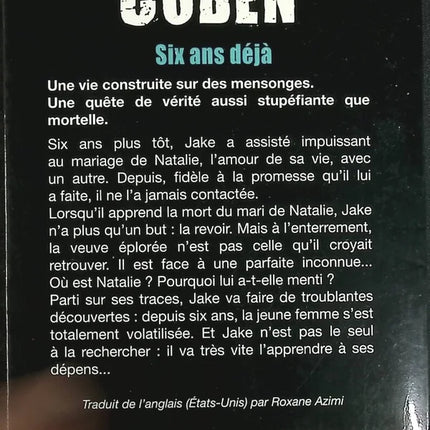 Six ans déjà - Harlan Coben - livre