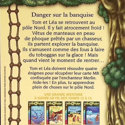 Roman jeunesse aventure fantastique La Cabane Magique Tome 15 Danger sur la banquise Mary Pope Osborne - livre