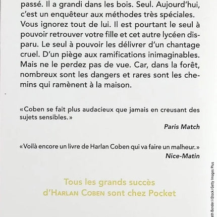 L'Inconnu de la forêt - Harlan Coben - Livre