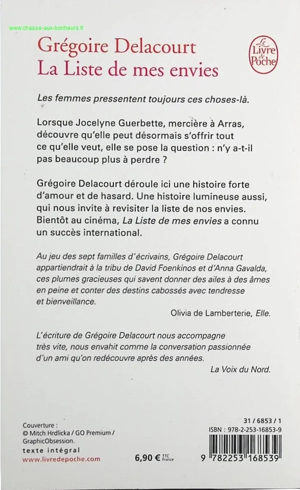 My Wish List - Grégoire Delacourt - book