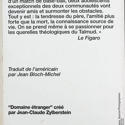 L’Élu – Chaïm Potok : roman sur la foi, le destin et l’identité juive - Livre