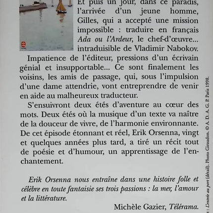 Zwei Sommer - Erik Orsenna - 1998 - Buch
