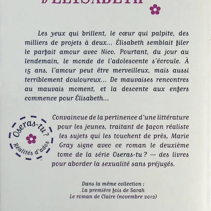 Le Coeur Perdu D'Elisabeth - Marie GRAY - Livre
