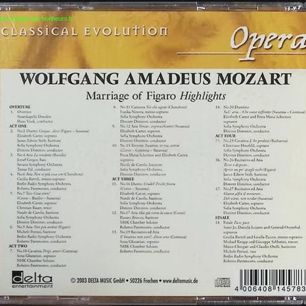 Wolfgang Amadeus Mozart - Le Nozze Di Figaro - CD