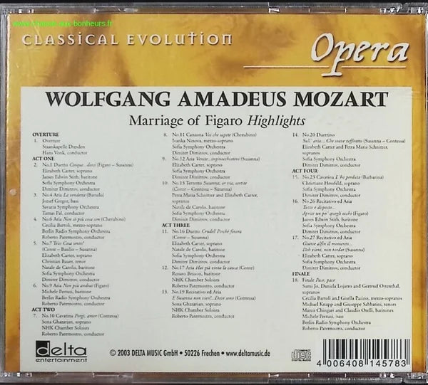 Wolfgang Amadeus Mozart - Le Nozze Di Figaro - CD