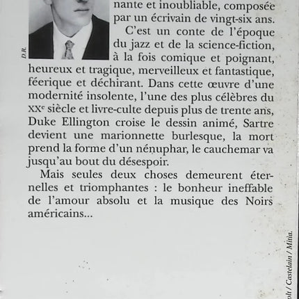 L'écume des jours - Boris Vian - livre