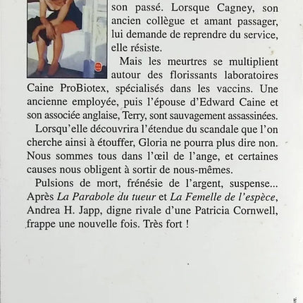 Dans l'Oeil de l'ange - Andréa Japp - Livre