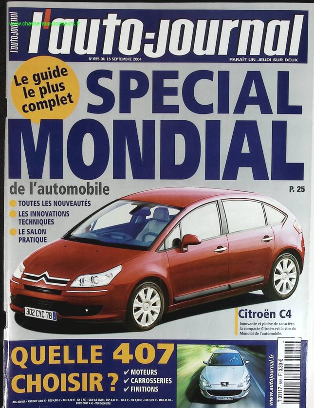 Spécial Mondial - L'auto journal - n° 655 - 2004 - revue magazine - voiture