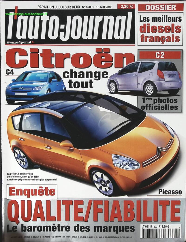Citroën verändert alles - L'auto journal - Nr. 620 - 2003 - Zeitschriftenbericht - Auto