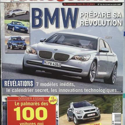 BMW prepares its revolution - L'auto journal - n° 751 - 2008 - magazine review - car