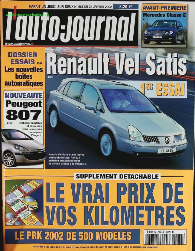 Renault Vel Satis - L'auto journal - n° 586 - 2002 - Zeitschriftenrezension - Auto