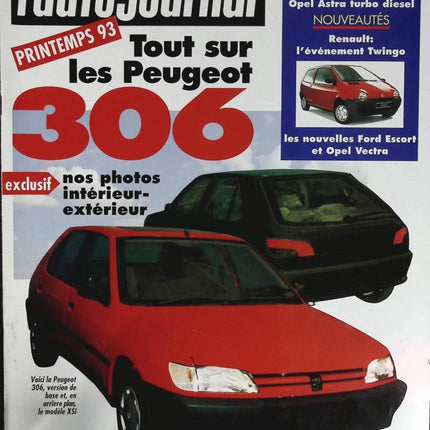 All about the Peugeot 306 - L'auto journal - n° 16 - 1992 - magazine review - car