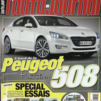 Peugeot 508 - L'auto journal - n° 810 - 2010 - magazine review - car