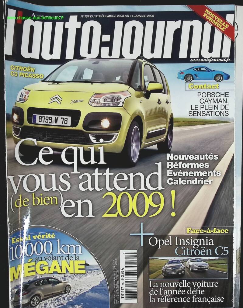 Ce qui vous attend en 2009 - L'auto journal - n° 767 - 2009 - revue magazine - voiture