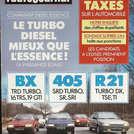 Turbodiesel besser als Benziner - L'auto journal - Nr. 7 - 1988 - Zeitschriftenrezension - Auto