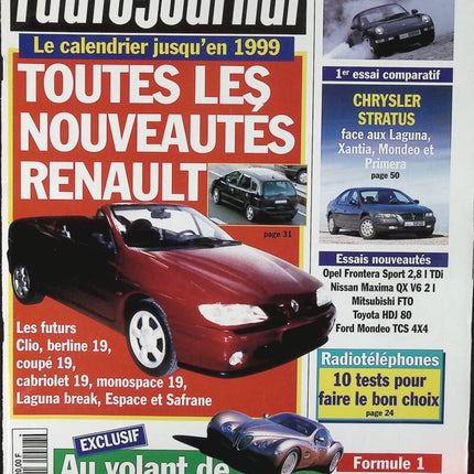 Alle aktuellen Renault-Neuigkeiten - L'auto journal - Nr. 408 - 1995 - Zeitschriftenbericht - Auto