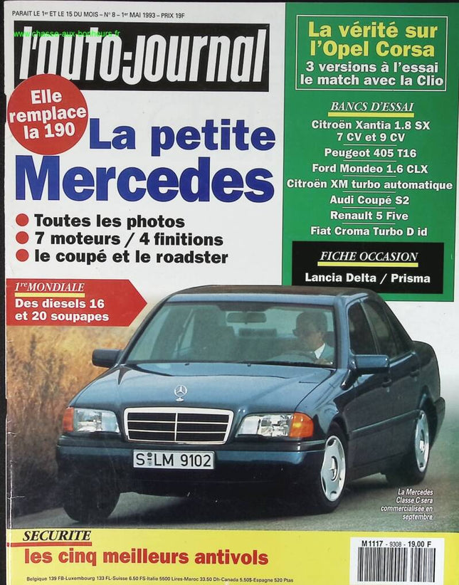The Little Mercedes - L'auto journal - n° 8 - 1993 - magazine review - car
