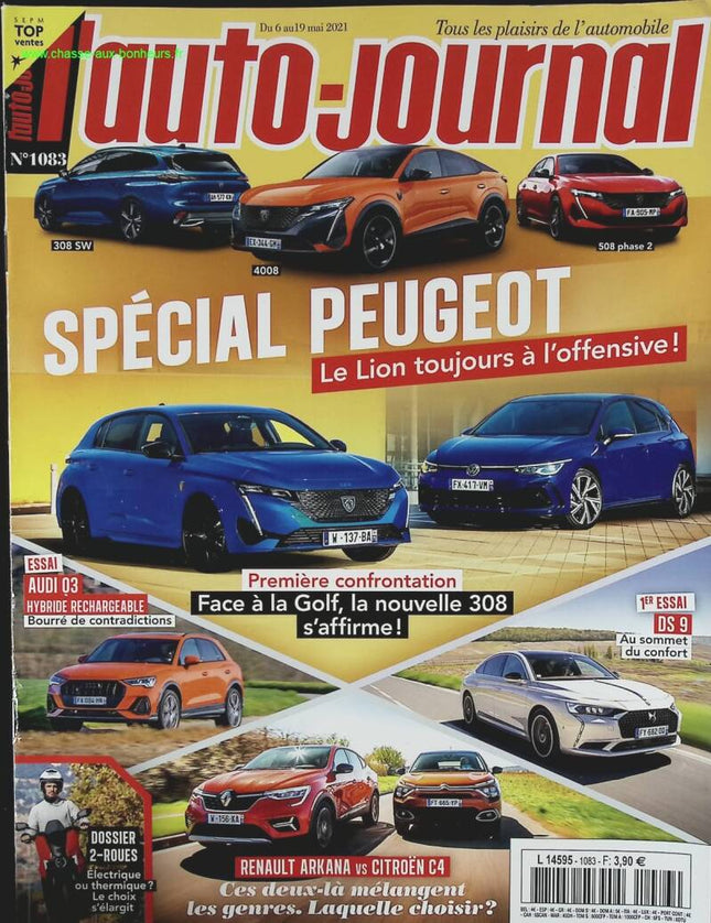 Spécial Peugeot - L'auto journal - n° 1083 - 2021 - revue magazine - voiture