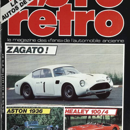 Zagato Aston 1936 Healey 100/4 - Retro Cars and Motorcycles - No. 73 - 1986 - Magazine Review - Car