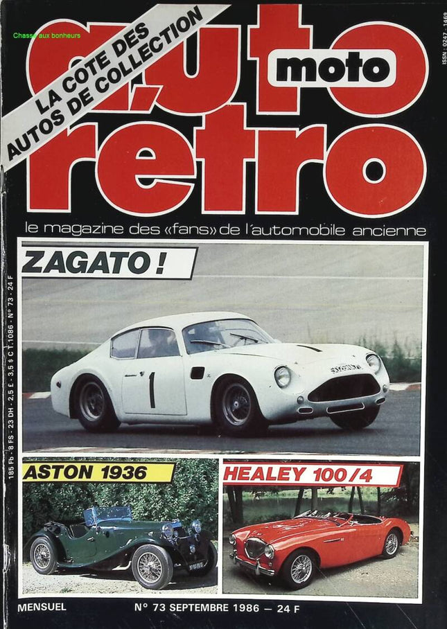 Zagato Aston 1936 Healey 100/4 - Retro Cars and Motorcycles - No. 73 - 1986 - Magazine Review - Car
