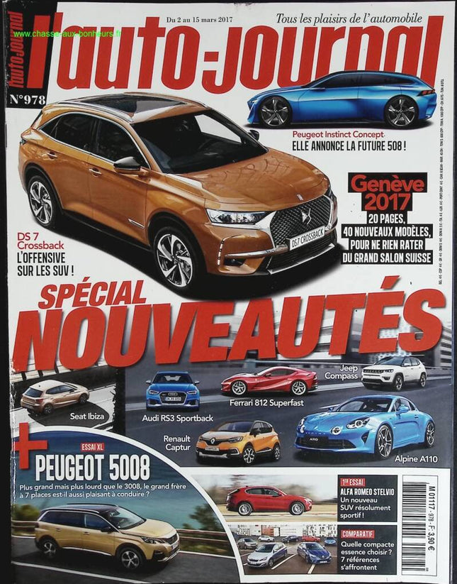 Spécial Nouveautés - L'auto journal - n° 978 - 2017 - revue magazine - voiture