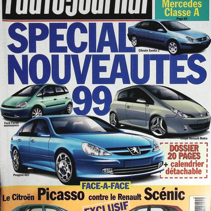 Spécial nouveautés 99 - L'auto journal - n° 504 - 1998 - revue magazine - voiture