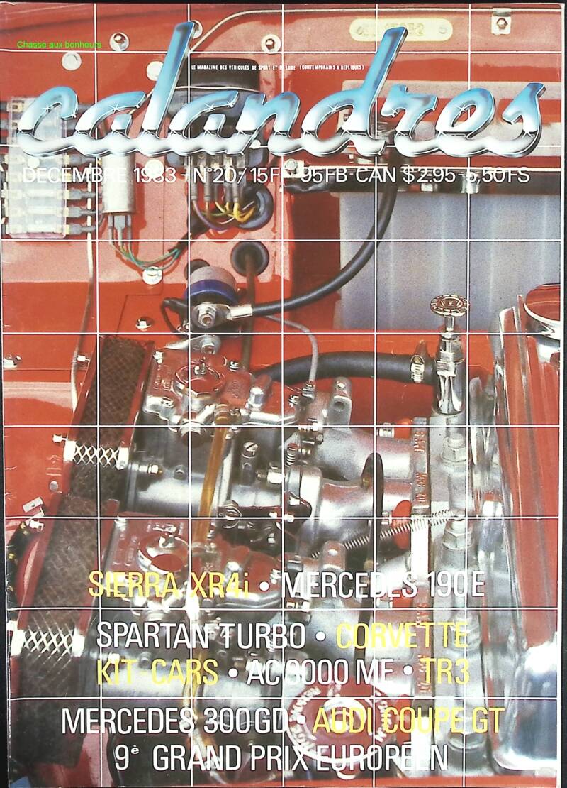 Calandres - n° 20 - 1983 - revue magazine - voiture
