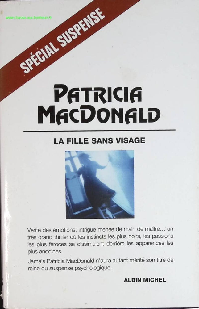 La fille sans visage - Patricia Mac Donald - livre