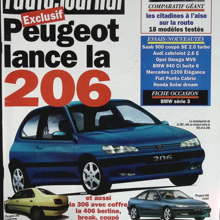 Peugeot bringt den 206 auf den Markt - L'auto journal - Nr. 9 - 1994 - Zeitschriftenbericht - Auto