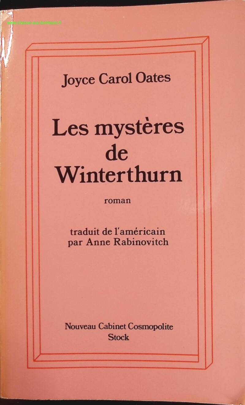 The Mysteries of Winterthurn - Joyce Carol Oates - Book
