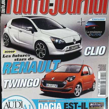 Die zukünftigen Stars von Renault - L'auto journal - Nr. 811 - 2010 - Zeitschriftenbericht - Auto