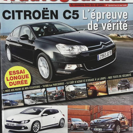Citroën C5 - L'auto journal - n° 750 - 2008 - revue magazine - voiture