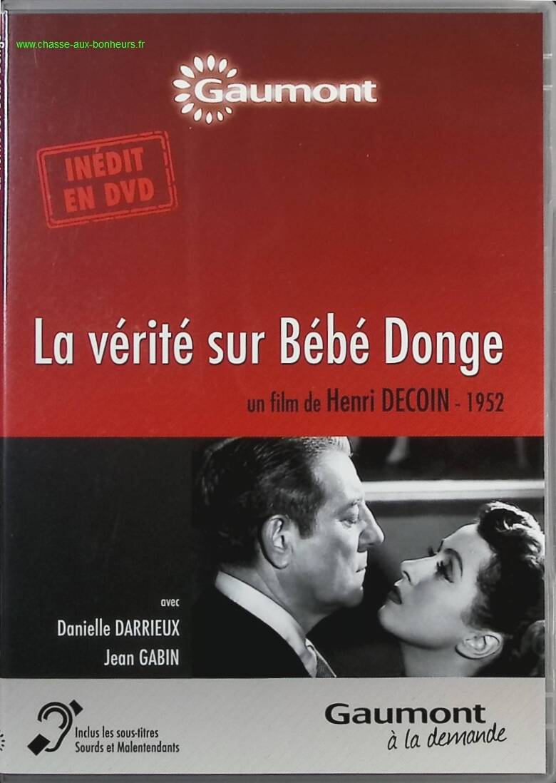 The Truth About Baby Donge - Jean Gabin - Danielle Darrieux DVD drama