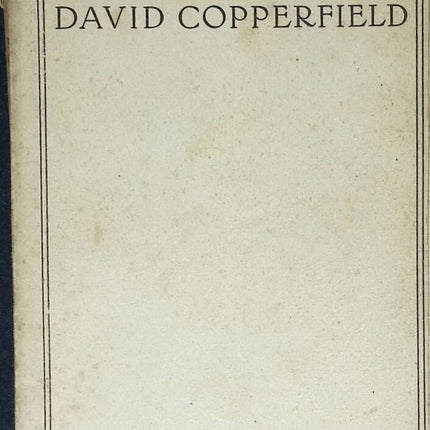 David Copperfield - Hachette - Charles Dickens - 1935 - livre