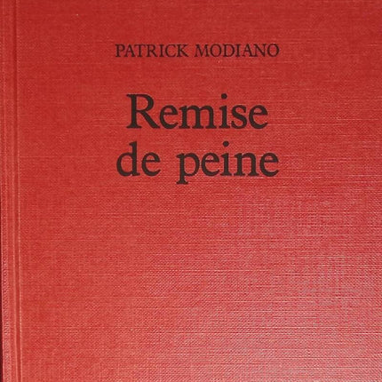 Strafminderung - Patrick Modiano - 1988 - Buch