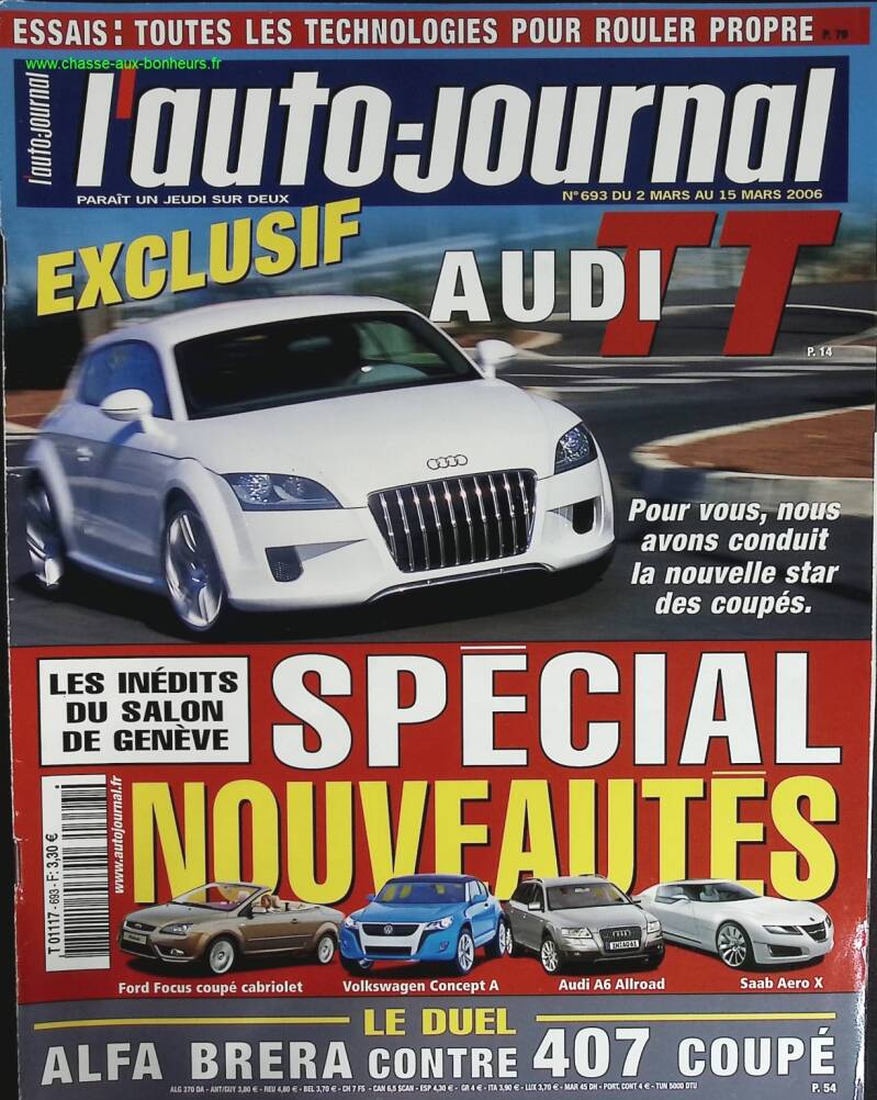 Audi TT - L'auto journal - n° 693 - 2006 - magazine review - car