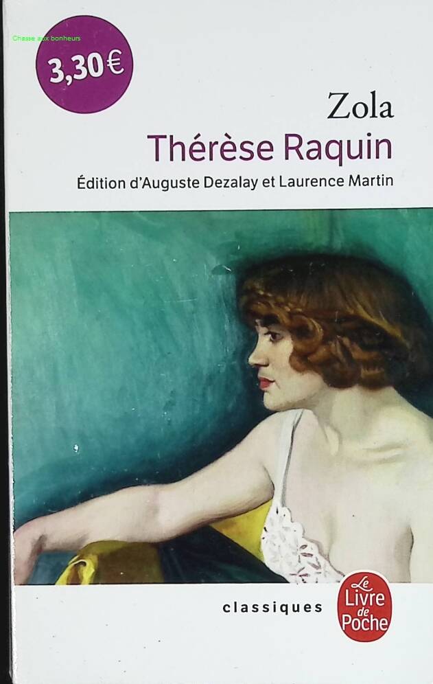 Thérèse Raquin - Emile Zola - livre